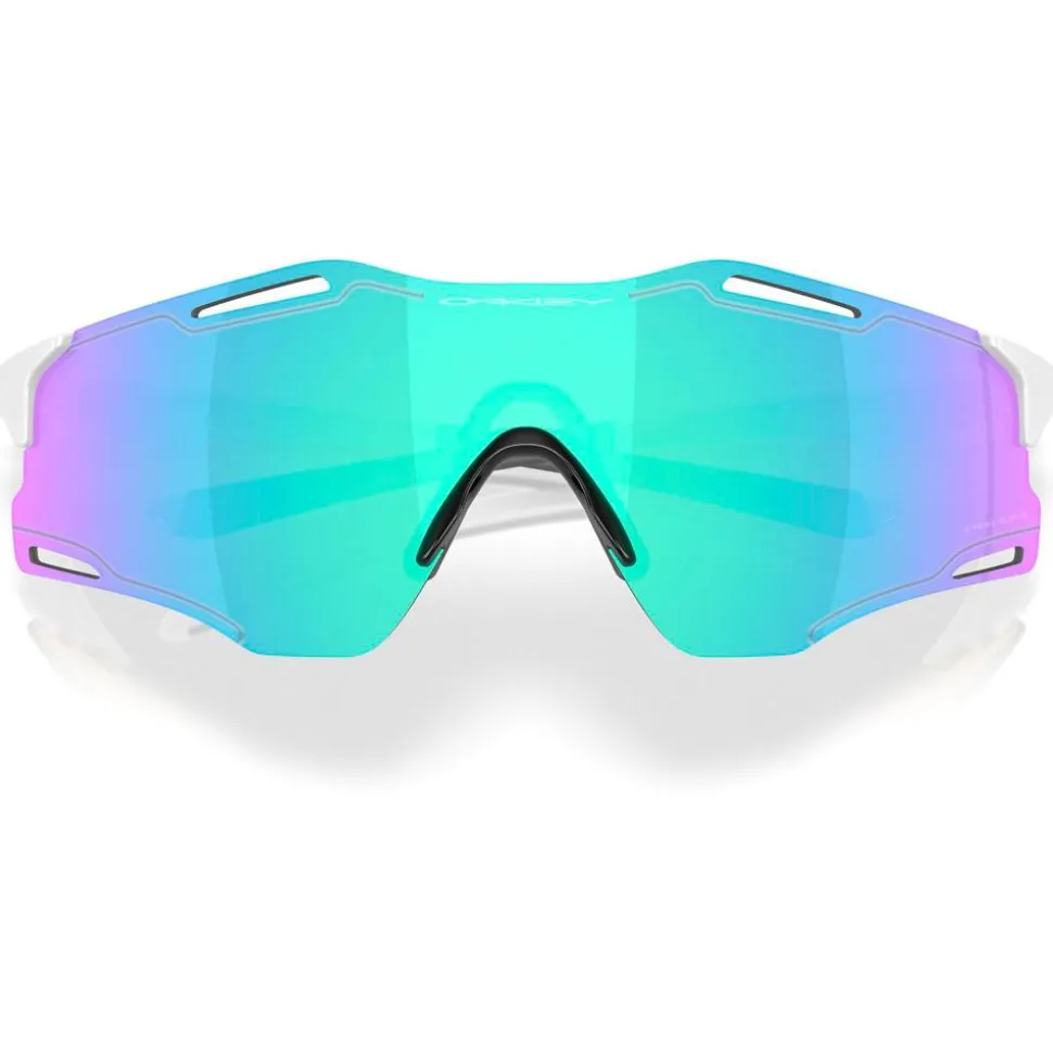 Lunettes de soleil Oakley Cybr Zero Polished White Prizm Sapphire