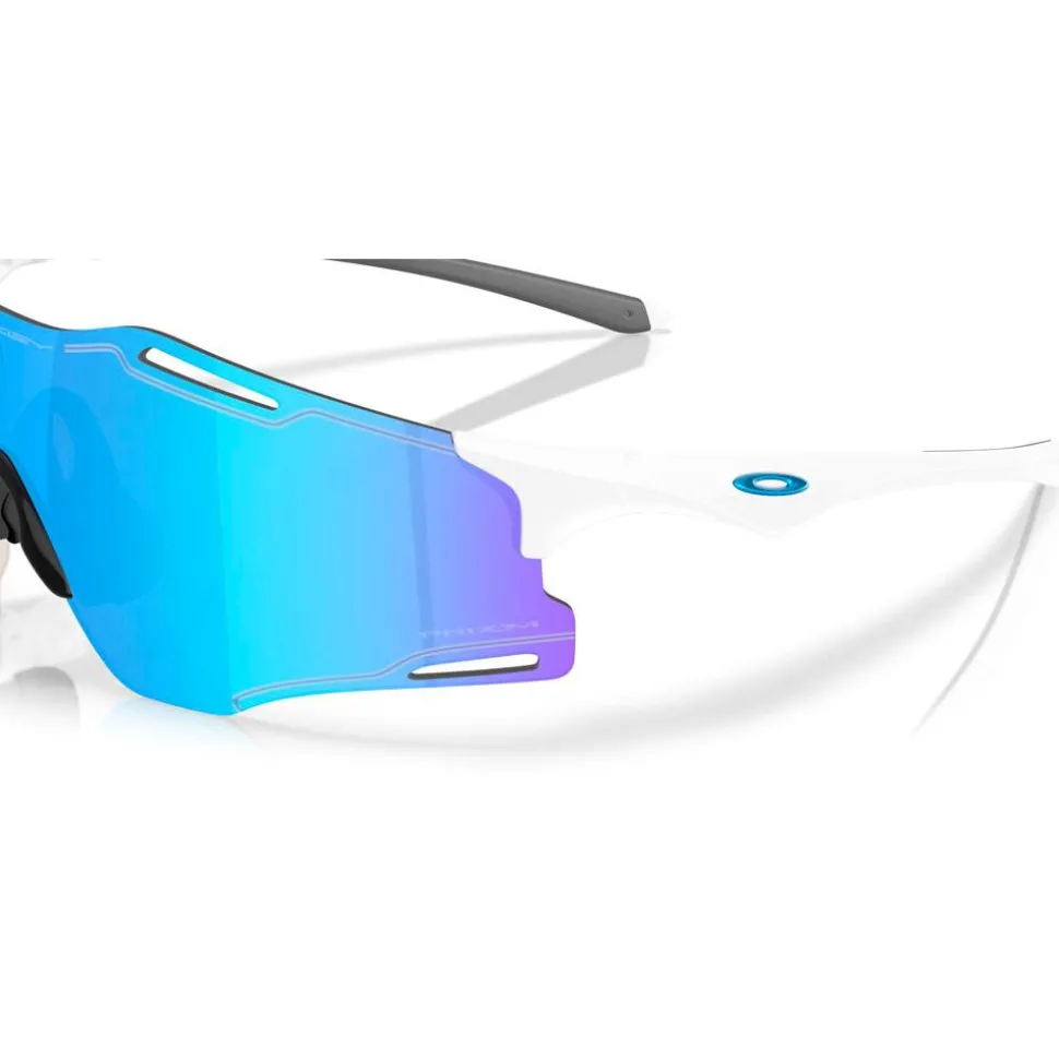 Lunettes de soleil Oakley Cybr Zero Polished White Prizm Sapphire