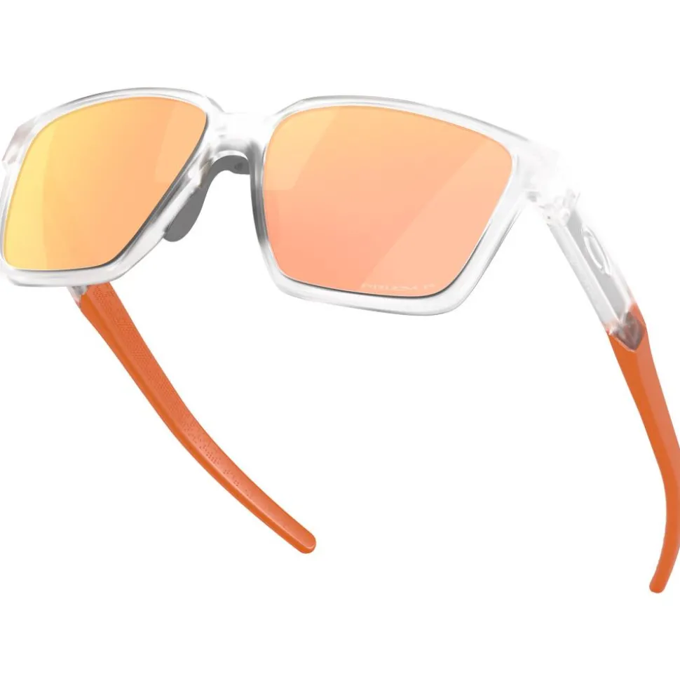 Lunettes de soleil Oakley Actuator Sq Matte Clear Prizm Rose Gold Polarized