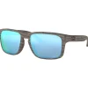 Lunettes de soleil Oakley Holbrook Woodgrain Prizm Deep Water Polarized