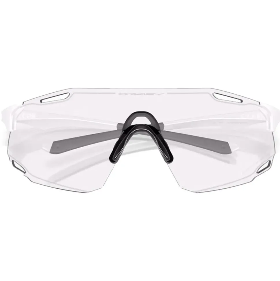 Lunettes de soleil Oakley Cybr Dyno Matte White Clear To Black Iridium Photochromic