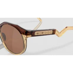 Lunettes de soleil Oakley HSTN Kylian Mbappé Signature Series Sark Amber Light Curry Prizm Tungsten