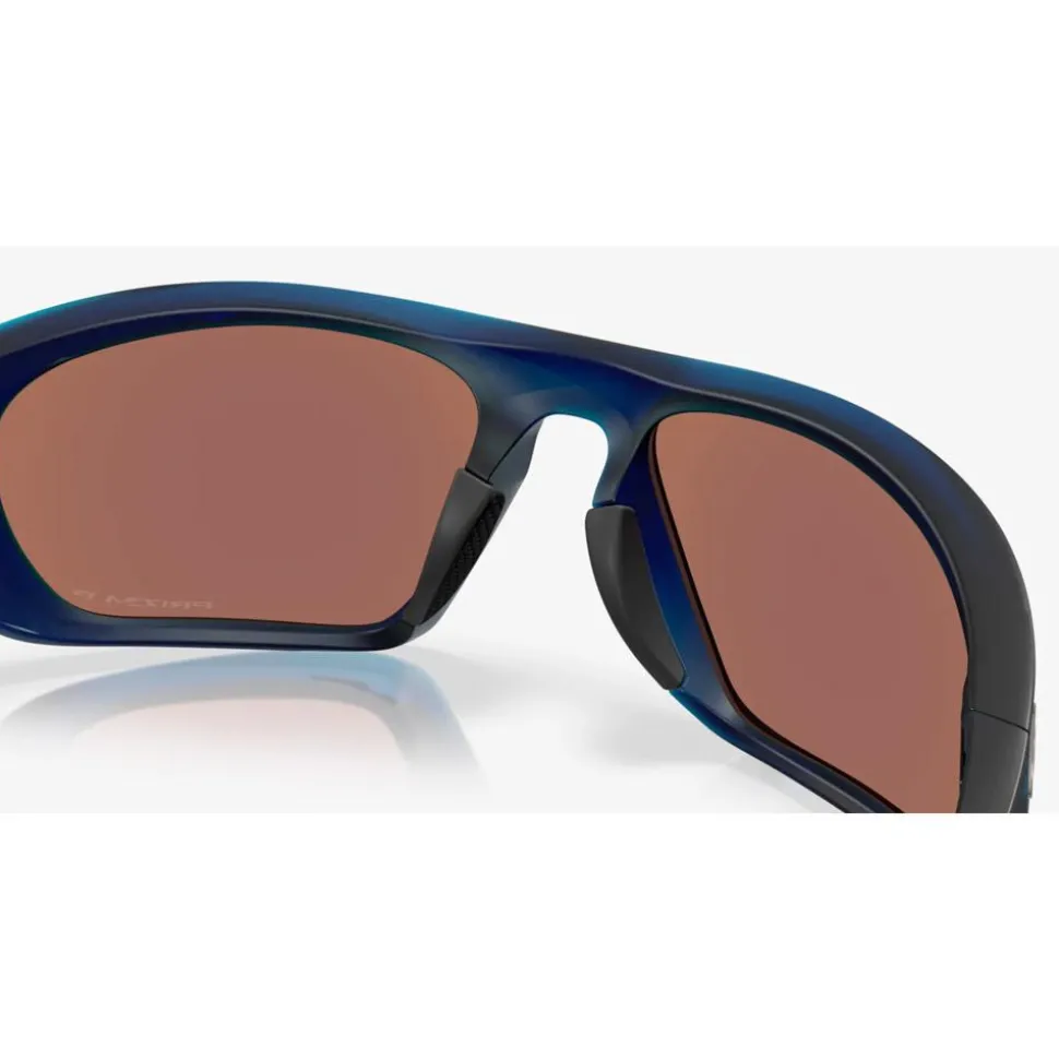 Lunettes de soleil Oakley Lateralis Matte Transparent Blue Prizm Deep Water Polarized
