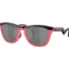 Lunettes de soleil Oakley Frogskins Matte Black Neon Pink Prizm Black