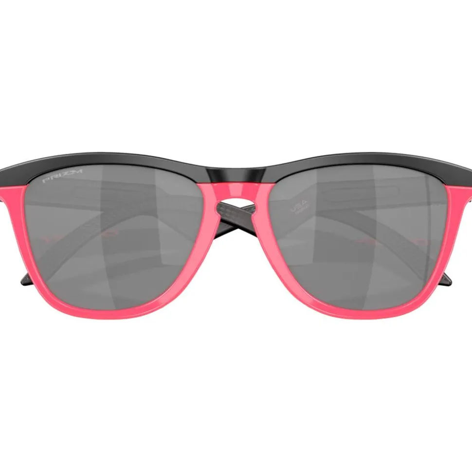 Lunettes de soleil Oakley Frogskins Matte Black Neon Pink Prizm Black
