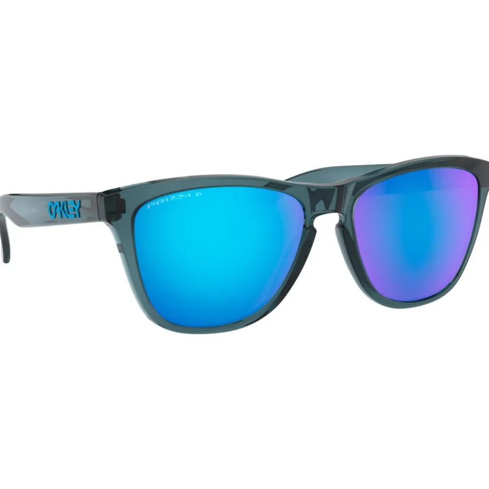 Lunettes de soleil Oakley Frogskins Crystal Black Prizm Sapphire Polarized
