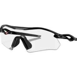Lunettes de soleil Oakley Radar Plate Polished Black Clear To Black Iridium Photochromic