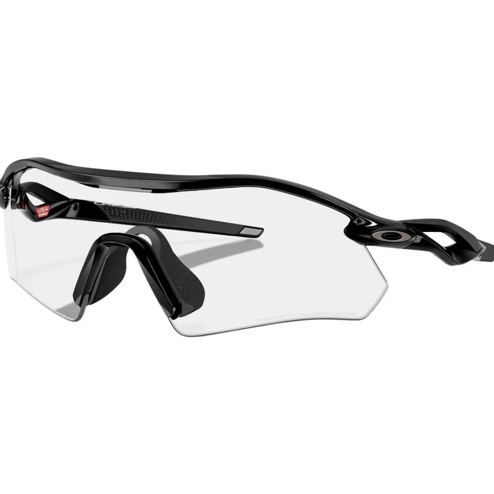Lunettes de soleil Oakley Radar Plate Polished Black Clear To Black Iridium Photochromic