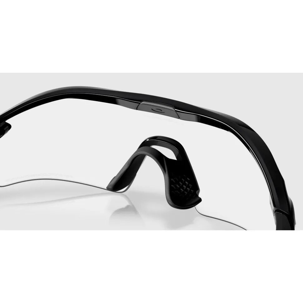 Lunettes de soleil Oakley Radar Plate Polished Black Clear To Black Iridium Photochromic