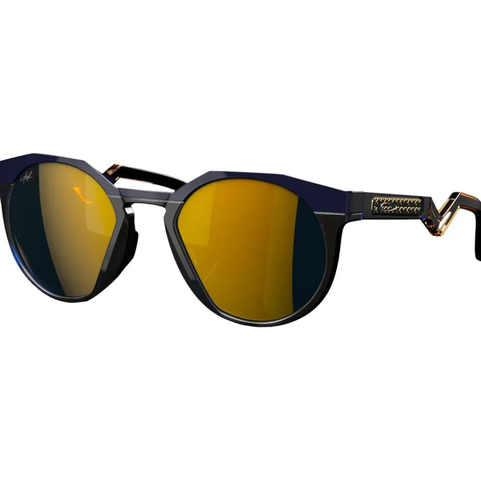 Lunettes de soleil Oakley Hstn Kylian Mbappé Signature Series HSTN Prizm 24K polarized Navy Transparent Blue