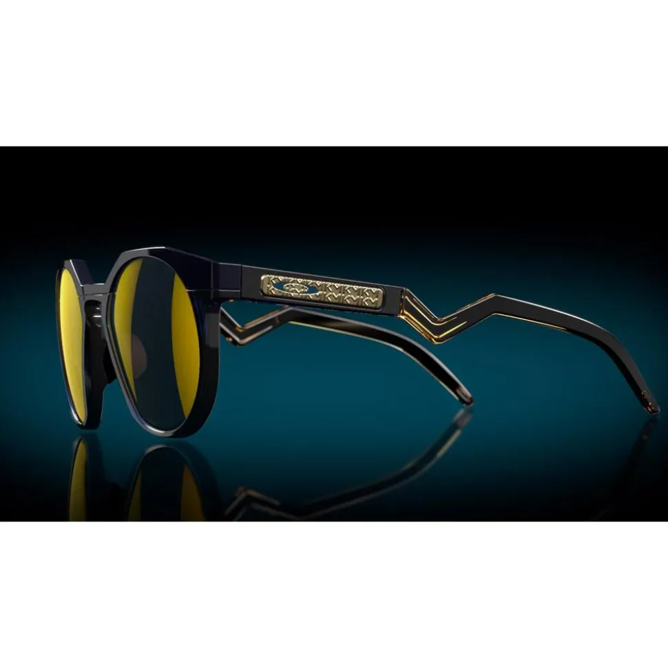 Lunettes de soleil Oakley Hstn Kylian Mbappé Signature Series HSTN Prizm 24K polarized Navy Transparent Blue