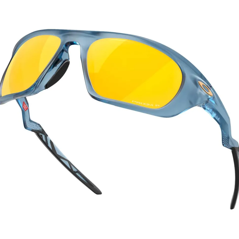 Lunettes de soleil Oakley Lateralis Polaris Matte Trans Abyss Prizm 24k Polarized