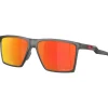 Lunettes de soleil Oakley Futurity Sun Satin Grey Smoke Prizm Ruby Polarized