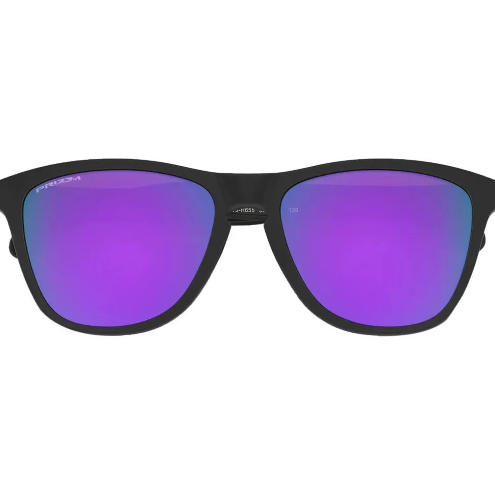 Lunettes de soleil Oakley Frogskins Matte Black Prizm Violet