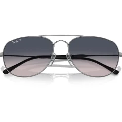 Lunettes de soleil Ray Ban RB3735 Bain Bridge Polished Gunmetal Polar Blue