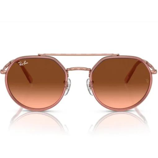 Lunettes de soleil Ray Ban RB3765 Polished Copper Rose Gradient Brown