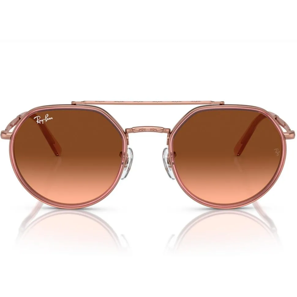 Lunettes de soleil Ray Ban RB3765 Polished Copper Rose Gradient Brown