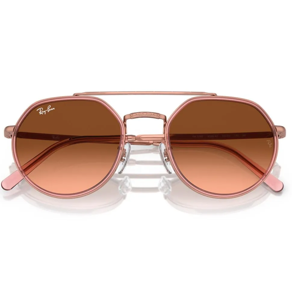 Lunettes de soleil Ray Ban RB3765 Polished Copper Rose Gradient Brown