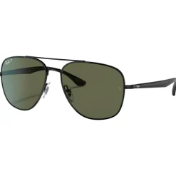 Lunettes de soleil Ray Ban RB3683 Polished Black Green G-15 Polar