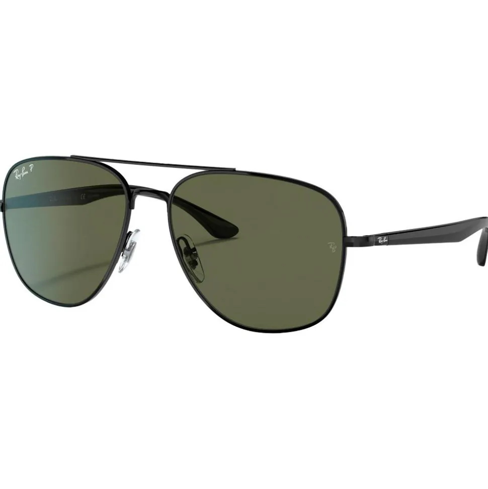 Lunettes de soleil Ray Ban RB3683 Polished Black Green G-15 Polar