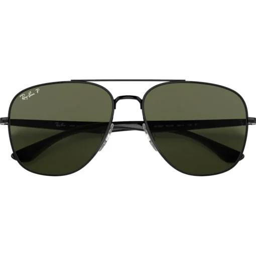 Lunettes de soleil Ray Ban RB3683 Polished Black Green G-15 Polar