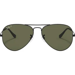 Lunettes de soleil Ray Ban RB3025 Aviator Matte Black Green G-15 Polarized
