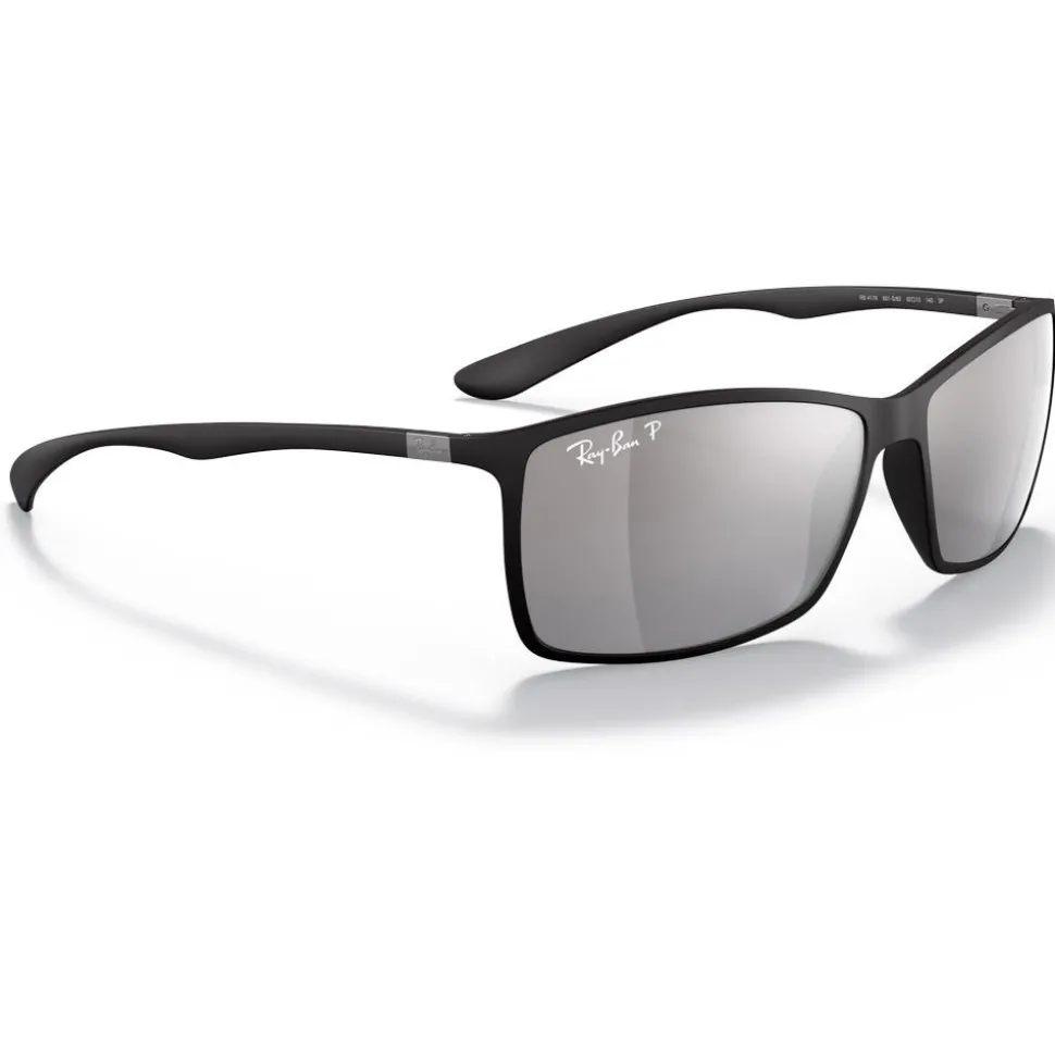 Lunettes de soleil Ray Ban RB4179 Liteforce Tech Matte Black Silver Gradient Mirror Polar