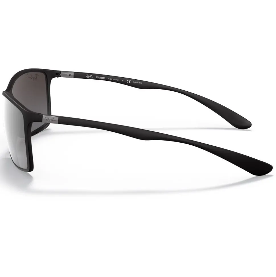Lunettes de soleil Ray Ban RB4179 Liteforce Tech Matte Black Silver Gradient Mirror Polar