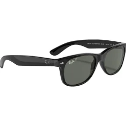 Lunettes de soleil Ray Ban RB2132 New Wayfarer Classic Polished Black Green Polarized