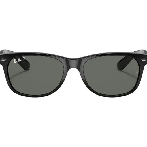 Lunettes de soleil Ray Ban RB2132 New Wayfarer Classic Polished Black Green Polarized