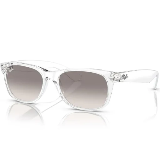 Lunettes de soleil Ray Ban RB2132 New Wayfarer Classic Polished Transparent Light Grey Gradient