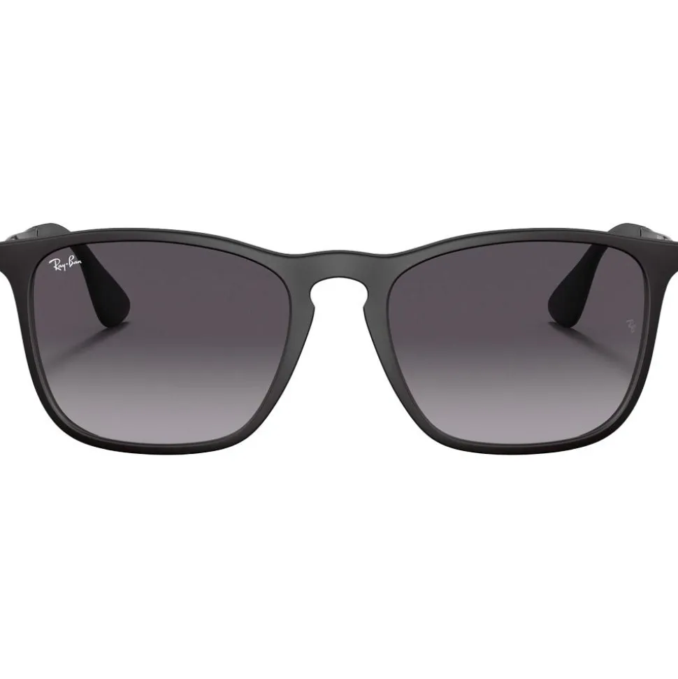 Lunettes de soleil Ray Ban RB4187 Chris Matte Rubber Black Dark Grey Gradient