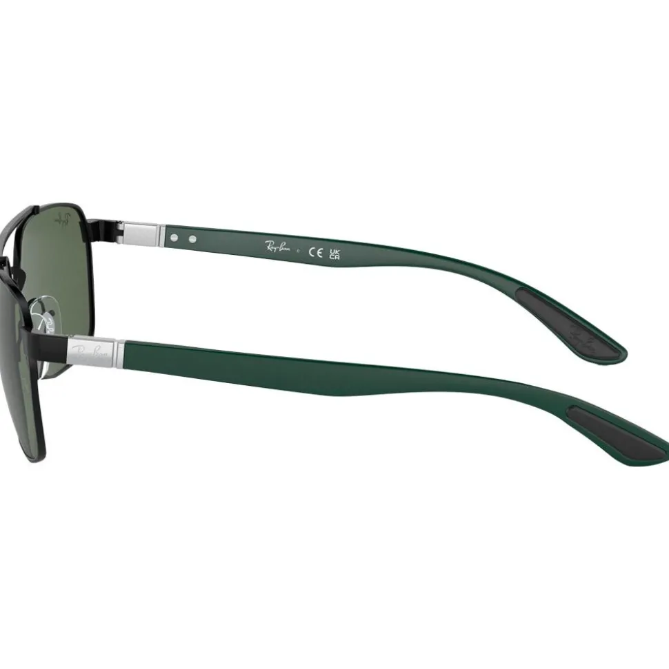 Lunettes de soleil Ray Ban RB3701 Polished Black Green G-15