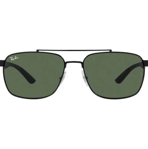 Lunettes de soleil Ray Ban RB3701 Polished Black Green G-15