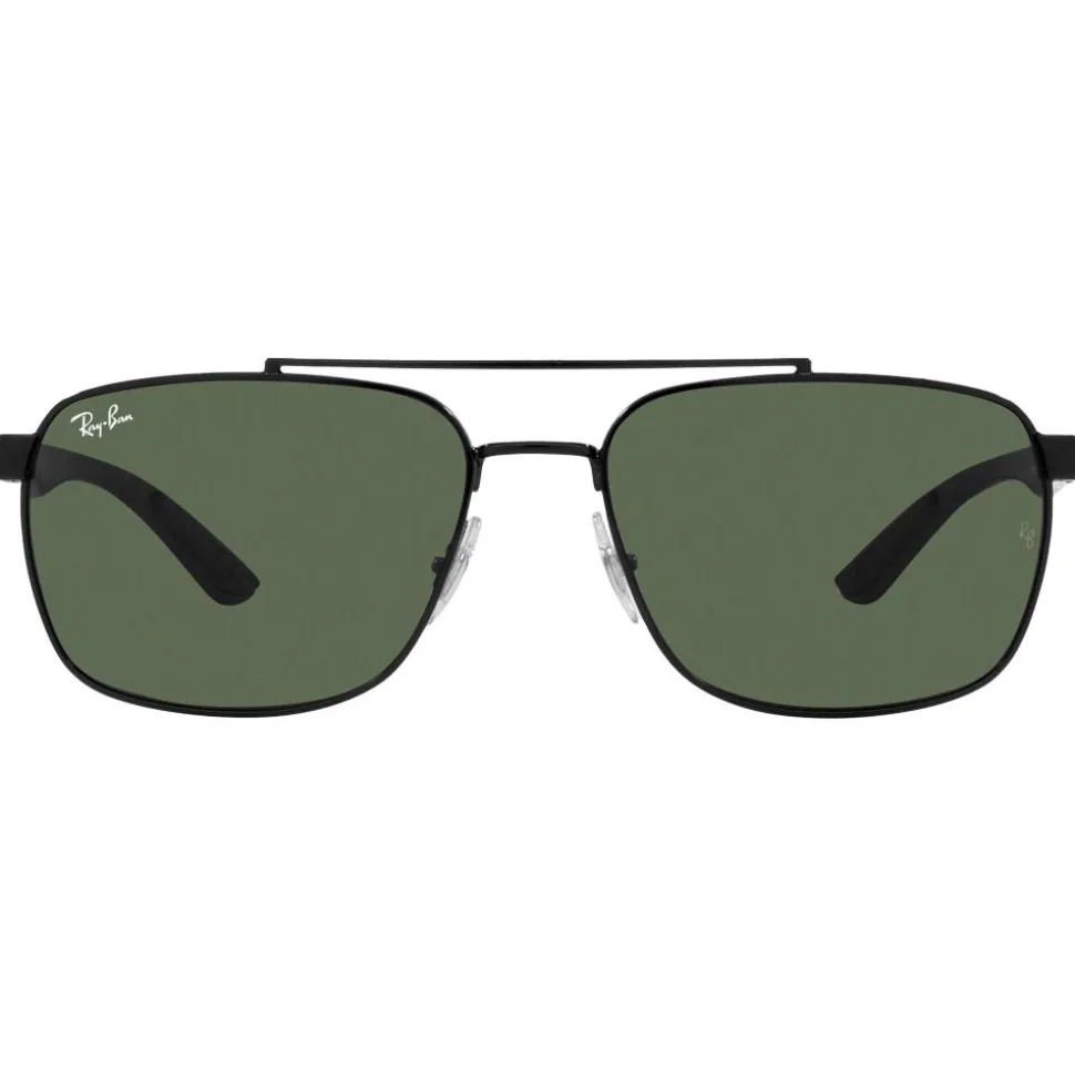 Lunettes de soleil Ray Ban RB3701 Polished Black Green G-15