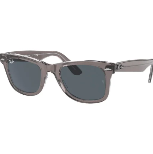 Lunettes de soleil Ray Ban RB2140 Original Wayfarer Classic Polished Grey Transparent Blue