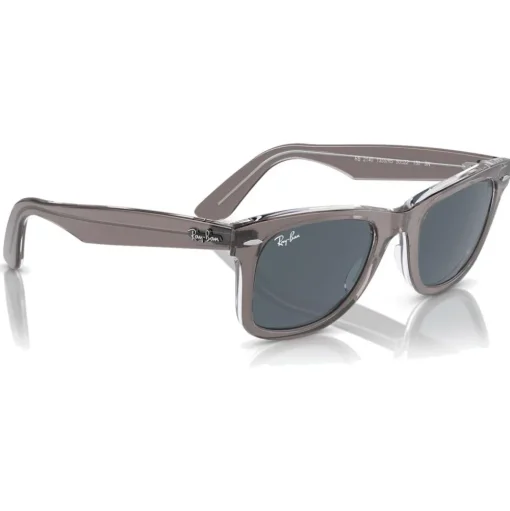 Lunettes de soleil Ray Ban RB2140 Original Wayfarer Classic Polished Grey Transparent Blue