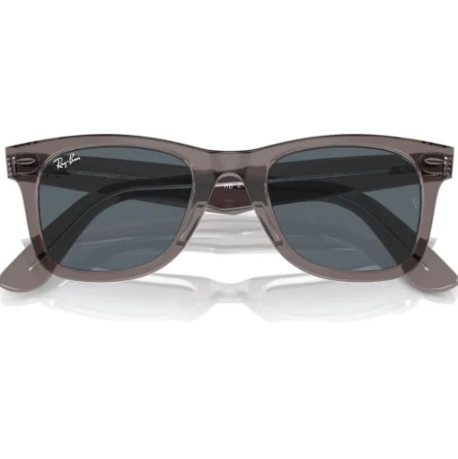 Lunettes de soleil Ray Ban RB2140 Original Wayfarer Classic Polished Grey Transparent Blue
