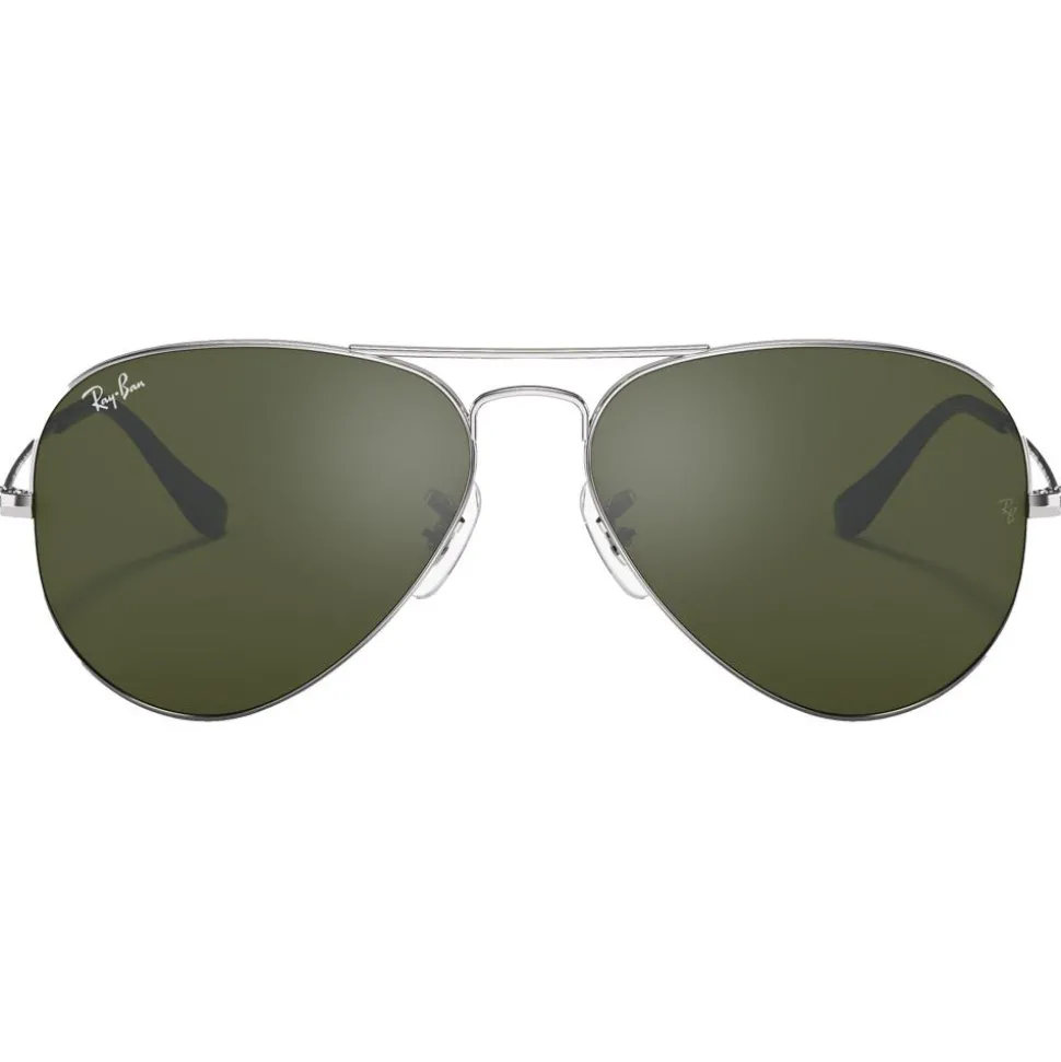 Lunettes de soleil Ray Ban RB3025 Aviator Polished Silver Grey