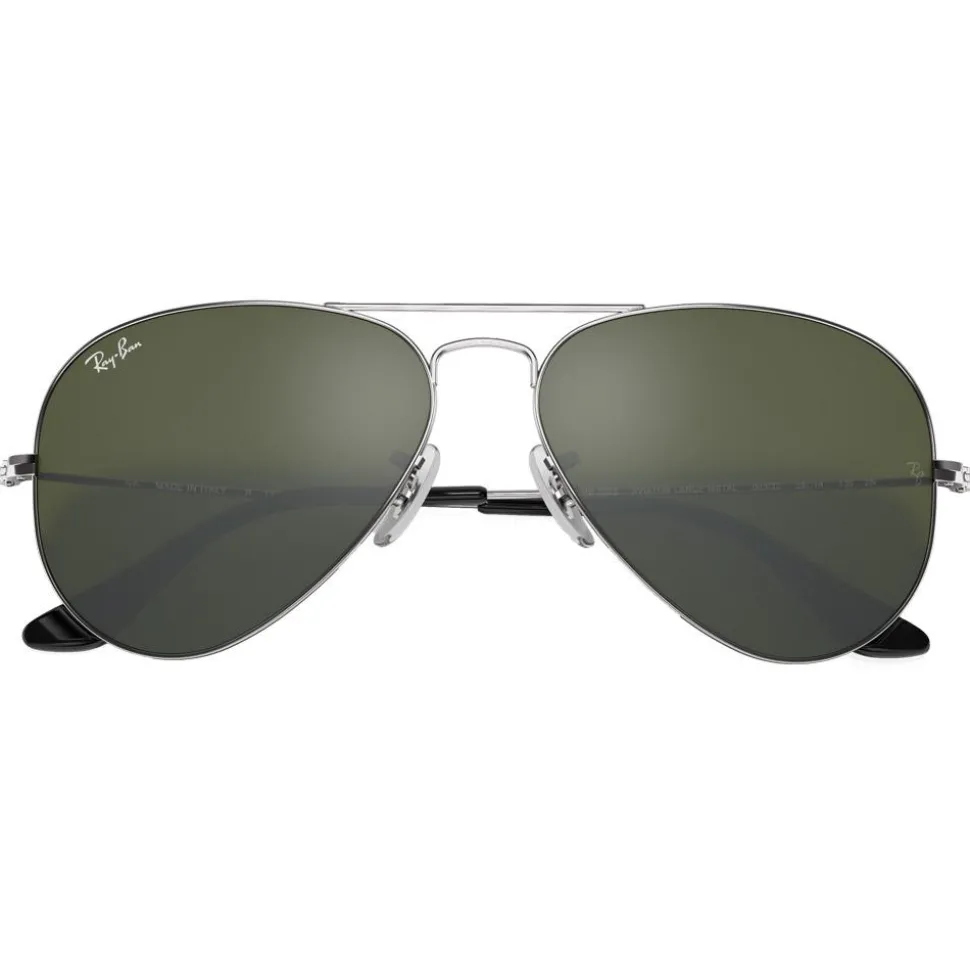 Lunettes de soleil Ray Ban RB3025 Aviator Polished Silver Grey