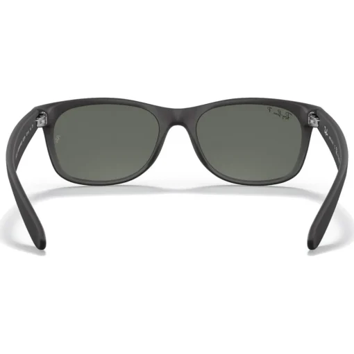 Lunettes de soleil Ray Ban RB2132 New Wayfarer Classic Matte Rubber Black Polar Green