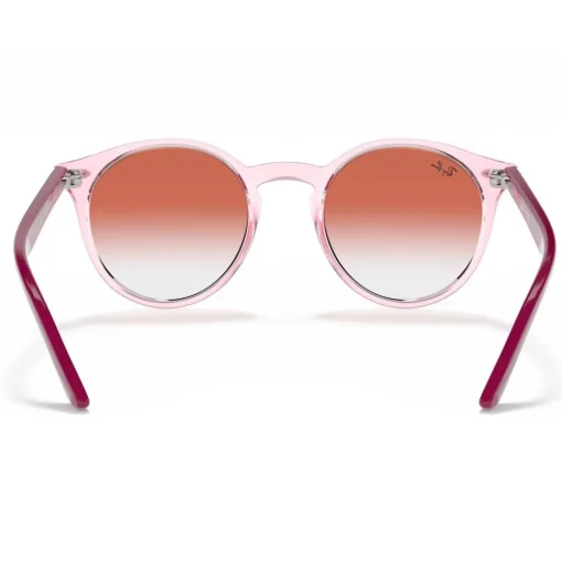 Lunettes de soleil Ray Ban RB9064S Kids Polished Pink Translucide Red Gradient Incolore