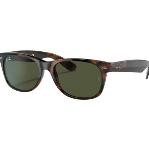 Lunettes de soleil Ray Ban RB2132 New Wayfarer Classic Polished Tortoise Green G-15