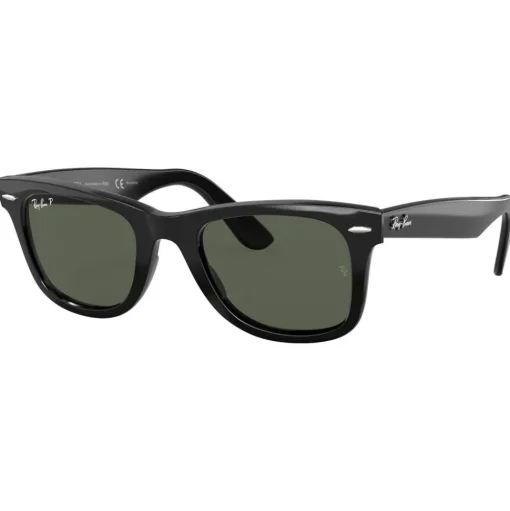 Lunettes de soleil Ray Ban RB2140 Original Wayfarer Classic Polished Black Polar Green