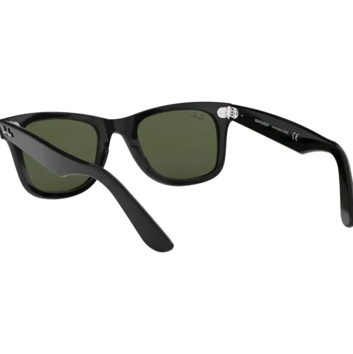 Lunettes de soleil Ray Ban RB2140 Original Wayfarer Classic Polished Black Green G-15