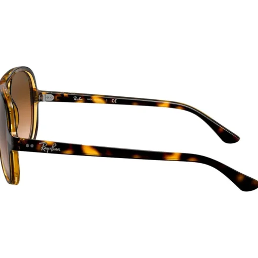 Lunettes de soleil Ray Ban RB4125 Cats 5000 Classic Polished Light Havana Gradient Light Brown