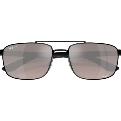 Lunettes de soleil Ray Ban RB3737 Polished Black Chromance Grey Polar