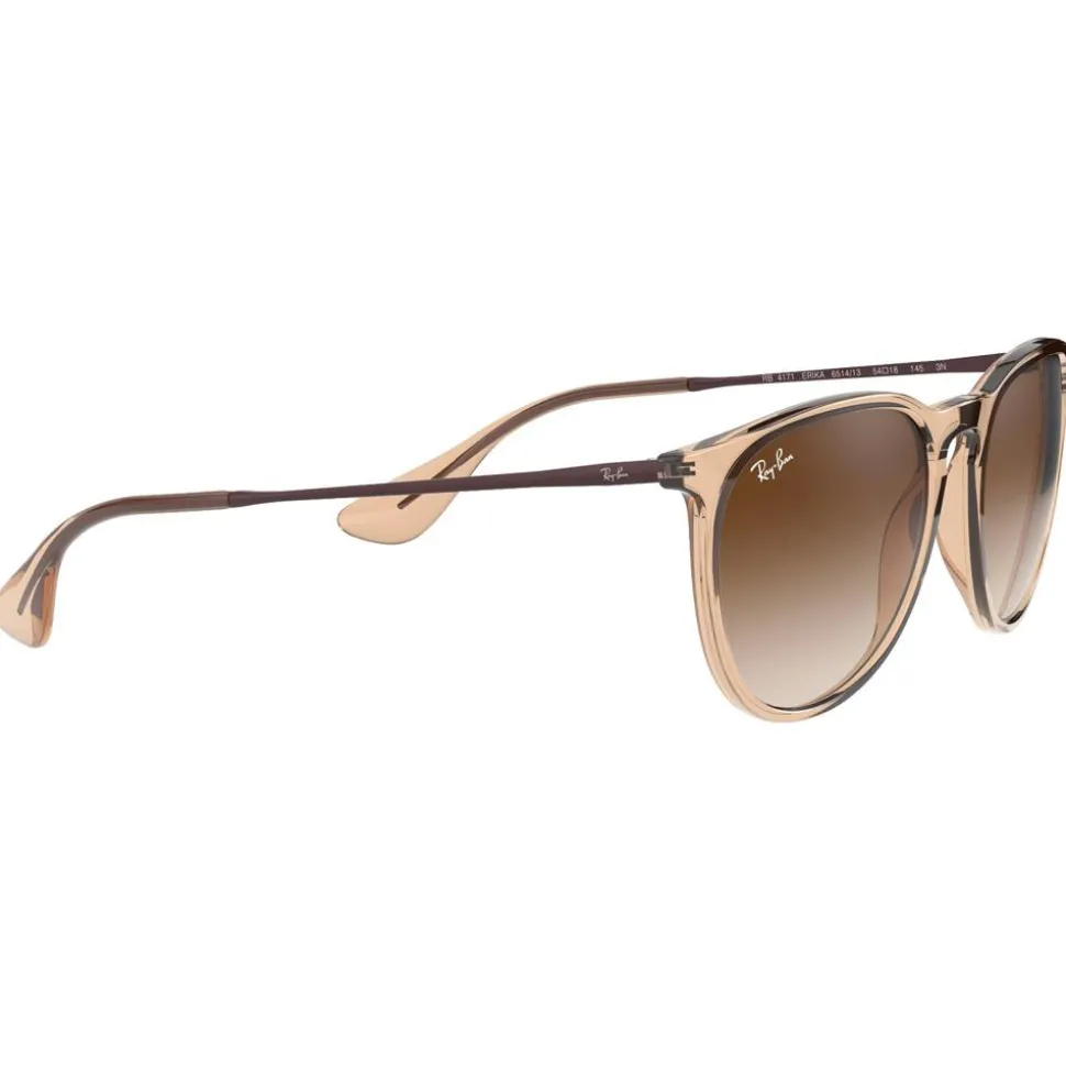 Lunettes de soleil Ray Ban RB4171 Erika Classic Polished Transparent Brown Gradient Brown