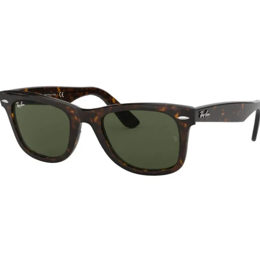 Lunettes de soleil Ray Ban RB2140 Original Wayfarer Classic Polished Tortoise Green G-15
