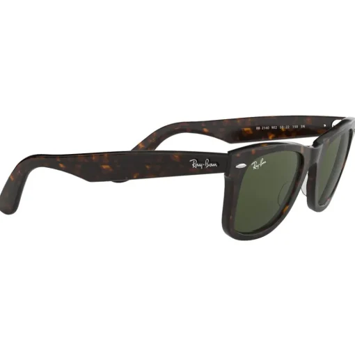 Lunettes de soleil Ray Ban RB2140 Original Wayfarer Classic Polished Tortoise Green G-15